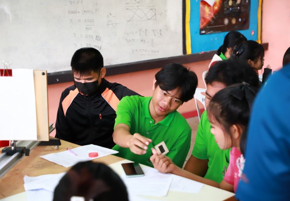 ภาพกิจกรรม  คณะวิทยาศาสตร์และเทคโนโลยี จัดค่ายวิทยาศาสตร์สัญจร ปีการศึกษา 2566  โรงเรียนนาบ่อคำวิทยาคม