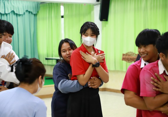 ภาพกิจกรรม  คณะวิทยาศาสตร์และเทคโนโลยี จัดค่ายวิทยาศาสตร์สัญจร ปีการศึกษา 2566  โรงเรียนนาบ่อคำวิทยาคม