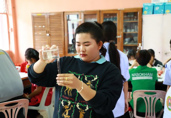 ภาพกิจกรรม  คณะวิทยาศาสตร์และเทคโนโลยี จัดค่ายวิทยาศาสตร์สัญจร ปีการศึกษา 2566  โรงเรียนนาบ่อคำวิทยาคม