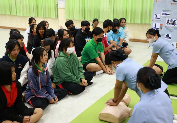 ภาพกิจกรรม  คณะวิทยาศาสตร์และเทคโนโลยี จัดค่ายวิทยาศาสตร์สัญจร ปีการศึกษา 2566  โรงเรียนนาบ่อคำวิทยาคม