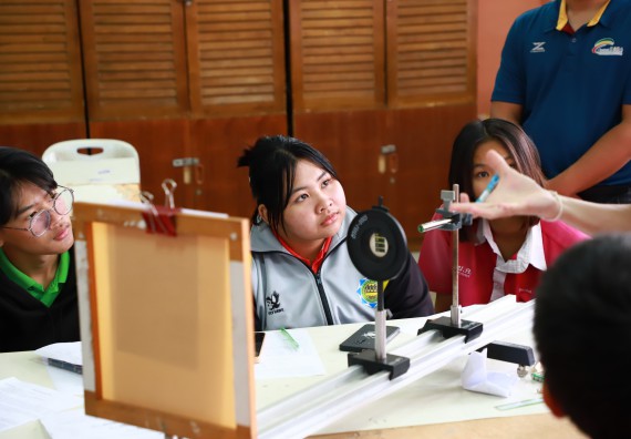 ภาพกิจกรรม  คณะวิทยาศาสตร์และเทคโนโลยี จัดค่ายวิทยาศาสตร์สัญจร ปีการศึกษา 2566  โรงเรียนนาบ่อคำวิทยาคม
