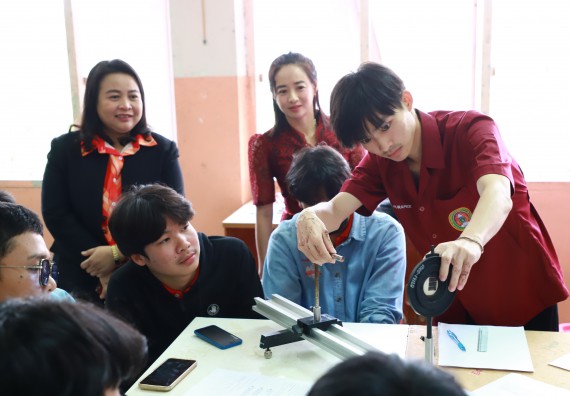 ภาพกิจกรรม  คณะวิทยาศาสตร์และเทคโนโลยี จัดค่ายวิทยาศาสตร์สัญจร ปีการศึกษา 2566  โรงเรียนนาบ่อคำวิทยาคม