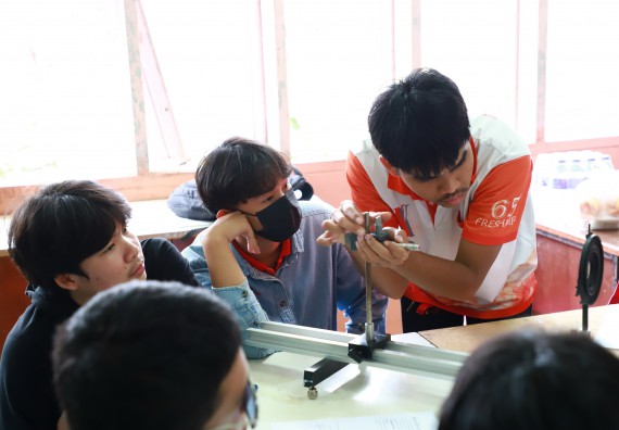 ภาพกิจกรรม  คณะวิทยาศาสตร์และเทคโนโลยี จัดค่ายวิทยาศาสตร์สัญจร ปีการศึกษา 2566  โรงเรียนนาบ่อคำวิทยาคม