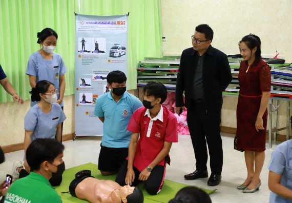 ภาพกิจกรรม  คณะวิทยาศาสตร์และเทคโนโลยี จัดค่ายวิทยาศาสตร์สัญจร ปีการศึกษา 2566  โรงเรียนนาบ่อคำวิทยาคม