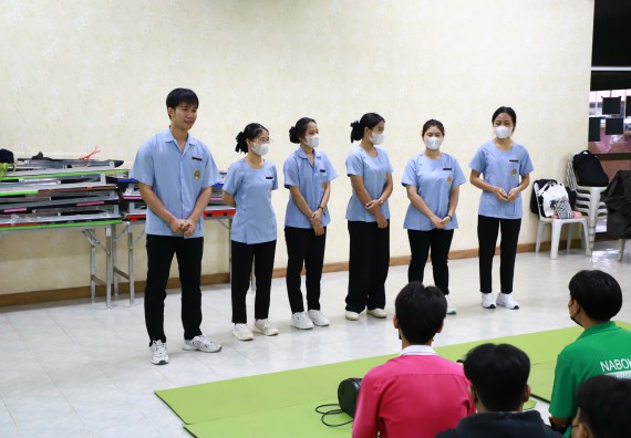 ภาพกิจกรรม  คณะวิทยาศาสตร์และเทคโนโลยี จัดค่ายวิทยาศาสตร์สัญจร ปีการศึกษา 2566  โรงเรียนนาบ่อคำวิทยาคม