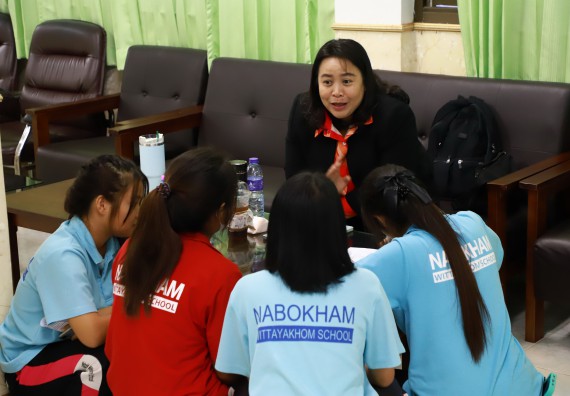 ภาพกิจกรรม  คณะวิทยาศาสตร์และเทคโนโลยี จัดค่ายวิทยาศาสตร์สัญจร ปีการศึกษา 2566  โรงเรียนนาบ่อคำวิทยาคม