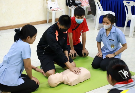 ภาพกิจกรรม  คณะวิทยาศาสตร์และเทคโนโลยี จัดค่ายวิทยาศาสตร์สัญจร ปีการศึกษา 2566  โรงเรียนนาบ่อคำวิทยาคม