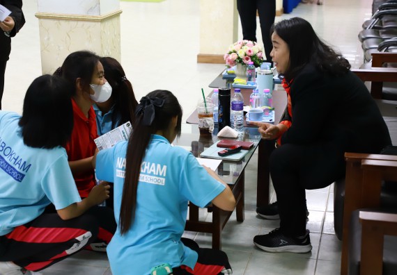 ภาพกิจกรรม  คณะวิทยาศาสตร์และเทคโนโลยี จัดค่ายวิทยาศาสตร์สัญจร ปีการศึกษา 2566  โรงเรียนนาบ่อคำวิทยาคม