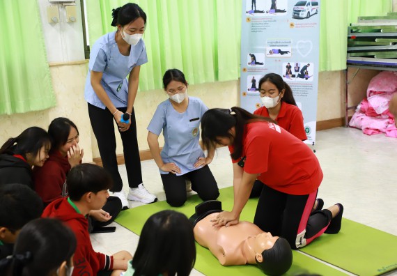 ภาพกิจกรรม  คณะวิทยาศาสตร์และเทคโนโลยี จัดค่ายวิทยาศาสตร์สัญจร ปีการศึกษา 2566  โรงเรียนนาบ่อคำวิทยาคม