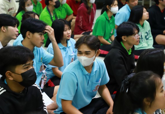 ภาพกิจกรรม  คณะวิทยาศาสตร์และเทคโนโลยี จัดค่ายวิทยาศาสตร์สัญจร ปีการศึกษา 2566  โรงเรียนนาบ่อคำวิทยาคม