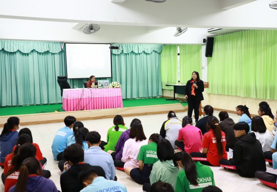 ภาพกิจกรรม  คณะวิทยาศาสตร์และเทคโนโลยี จัดค่ายวิทยาศาสตร์สัญจร ปีการศึกษา 2566  โรงเรียนนาบ่อคำวิทยาคม