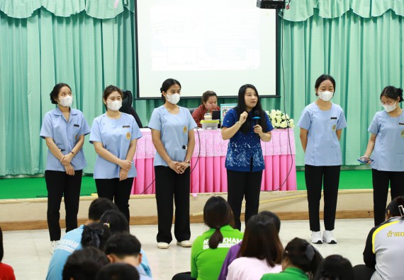 ภาพกิจกรรม  คณะวิทยาศาสตร์และเทคโนโลยี จัดค่ายวิทยาศาสตร์สัญจร ปีการศึกษา 2566  โรงเรียนนาบ่อคำวิทยาคม