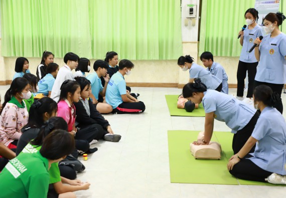 ภาพกิจกรรม  คณะวิทยาศาสตร์และเทคโนโลยี จัดค่ายวิทยาศาสตร์สัญจร ปีการศึกษา 2566  โรงเรียนนาบ่อคำวิทยาคม