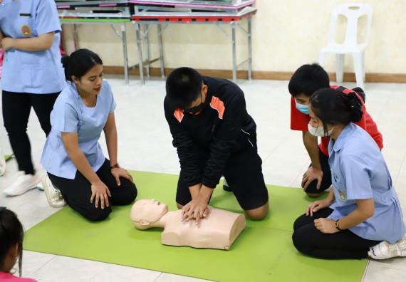 ภาพกิจกรรม  คณะวิทยาศาสตร์และเทคโนโลยี จัดค่ายวิทยาศาสตร์สัญจร ปีการศึกษา 2566  โรงเรียนนาบ่อคำวิทยาคม