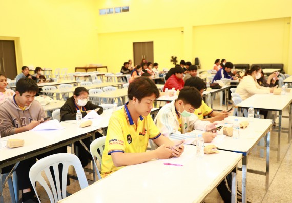 ภาพกิจกรรม   คณะวิทยาศาสตร์และเทคโนโลยี จัดกิจกรรมส่งเสริมสมรรถนะและทักษะด้านการใช้ภาษาอังกฤษสำหรับนักศึกษาคณะวิทยาศาสตร์และเทคโนโลยี 