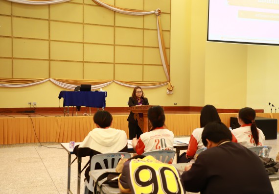 ภาพกิจกรรม   คณะวิทยาศาสตร์และเทคโนโลยี จัดกิจกรรมส่งเสริมสมรรถนะและทักษะด้านการใช้ภาษาอังกฤษสำหรับนักศึกษาคณะวิทยาศาสตร์และเทคโนโลยี 