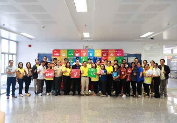 ภาพกิจกรรม  อาจารย์และบุคลากรคณะวิทยาศาสตร์และเทคโนโลยี เข้าร่วมกิจกรรม SDG สัญจร 