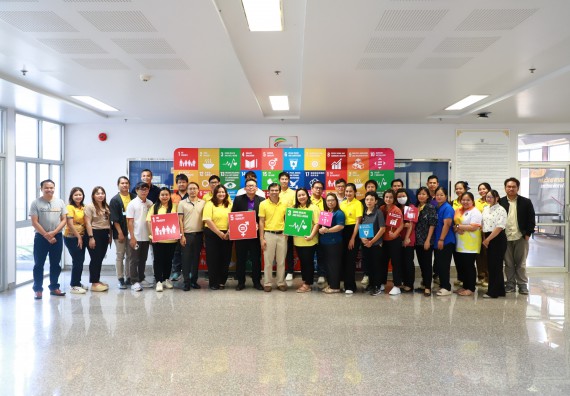 ภาพกิจกรรม  อาจารย์และบุคลากรคณะวิทยาศาสตร์และเทคโนโลยี เข้าร่วมกิจกรรม SDG สัญจร 