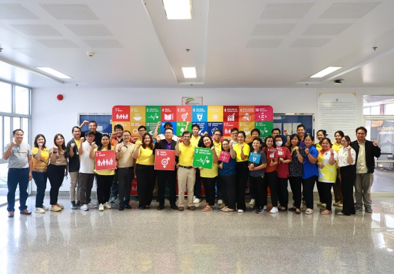 ภาพกิจกรรม  อาจารย์และบุคลากรคณะวิทยาศาสตร์และเทคโนโลยี เข้าร่วมกิจกรรม SDG สัญจร 