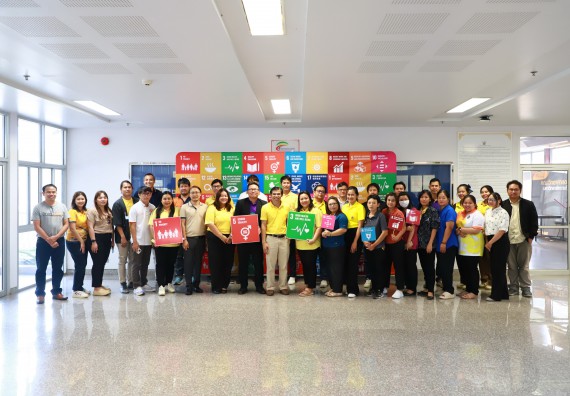 ภาพกิจกรรม  อาจารย์และบุคลากรคณะวิทยาศาสตร์และเทคโนโลยี เข้าร่วมกิจกรรม SDG สัญจร 