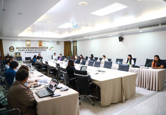ภาพกิจกรรม  คณะวิทยาศาสตร์และเทคโนโลยี โครงการอบรมเชิงปฏิบัติการทวนสอบผลสัมฤทธิ์ในรายวิชาตามมาตรฐานผลการเรียนรู้ ประจําปีการศึกษา 2566