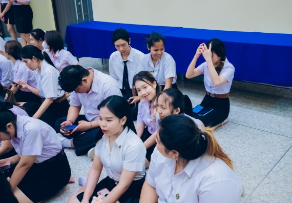 ภาพกิจกรรม  คณะวิทยาศาสตร์และเทคโนโลยี จัดกิจกรรมไหว้ครูคณะวิทยาศาสตร์และเทคโนโลยี ประจำปีการศึกษา 2567