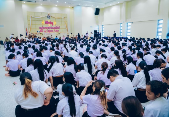 ภาพกิจกรรม  คณะวิทยาศาสตร์และเทคโนโลยี จัดกิจกรรมไหว้ครูคณะวิทยาศาสตร์และเทคโนโลยี ประจำปีการศึกษา 2567