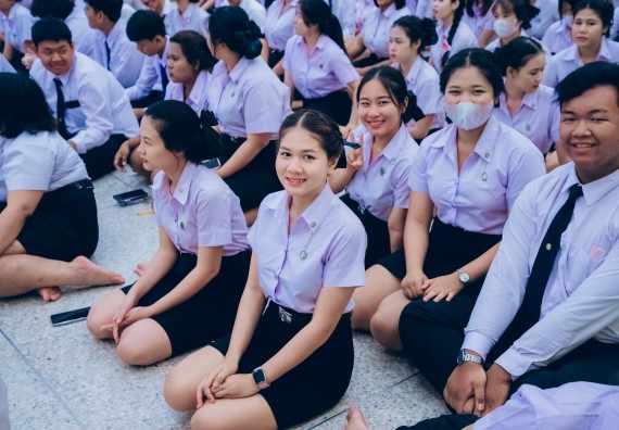 ภาพกิจกรรม  คณะวิทยาศาสตร์และเทคโนโลยี จัดกิจกรรมไหว้ครูคณะวิทยาศาสตร์และเทคโนโลยี ประจำปีการศึกษา 2567