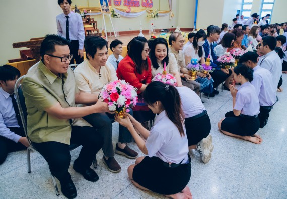 ภาพกิจกรรม  คณะวิทยาศาสตร์และเทคโนโลยี จัดกิจกรรมไหว้ครูคณะวิทยาศาสตร์และเทคโนโลยี ประจำปีการศึกษา 2567