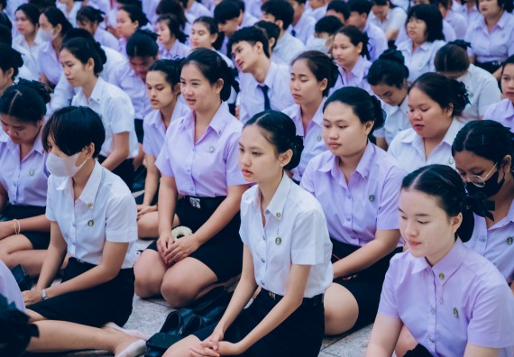 ภาพกิจกรรม  คณะวิทยาศาสตร์และเทคโนโลยี จัดกิจกรรมไหว้ครูคณะวิทยาศาสตร์และเทคโนโลยี ประจำปีการศึกษา 2567