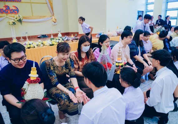 ภาพกิจกรรม  คณะวิทยาศาสตร์และเทคโนโลยี จัดกิจกรรมไหว้ครูคณะวิทยาศาสตร์และเทคโนโลยี ประจำปีการศึกษา 2567