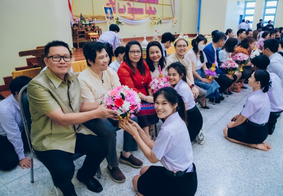 ภาพกิจกรรม  คณะวิทยาศาสตร์และเทคโนโลยี จัดกิจกรรมไหว้ครูคณะวิทยาศาสตร์และเทคโนโลยี ประจำปีการศึกษา 2567