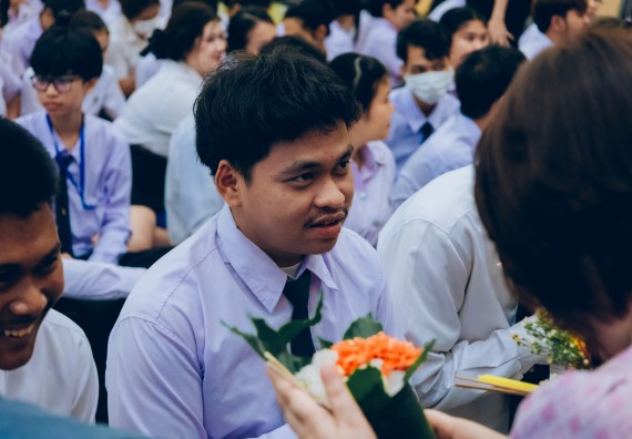 ภาพกิจกรรม  คณะวิทยาศาสตร์และเทคโนโลยี จัดกิจกรรมไหว้ครูคณะวิทยาศาสตร์และเทคโนโลยี ประจำปีการศึกษา 2567