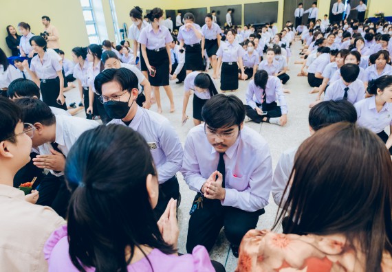 ภาพกิจกรรม  คณะวิทยาศาสตร์และเทคโนโลยี จัดกิจกรรมไหว้ครูคณะวิทยาศาสตร์และเทคโนโลยี ประจำปีการศึกษา 2567