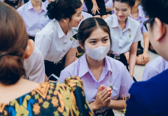 ภาพกิจกรรม  คณะวิทยาศาสตร์และเทคโนโลยี จัดกิจกรรมไหว้ครูคณะวิทยาศาสตร์และเทคโนโลยี ประจำปีการศึกษา 2567