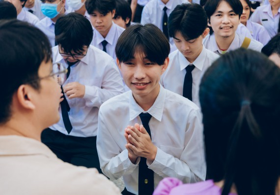 ภาพกิจกรรม  คณะวิทยาศาสตร์และเทคโนโลยี จัดกิจกรรมไหว้ครูคณะวิทยาศาสตร์และเทคโนโลยี ประจำปีการศึกษา 2567