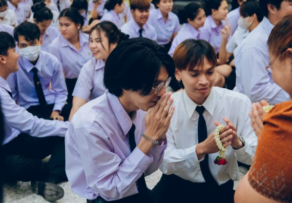 ภาพกิจกรรม  คณะวิทยาศาสตร์และเทคโนโลยี จัดกิจกรรมไหว้ครูคณะวิทยาศาสตร์และเทคโนโลยี ประจำปีการศึกษา 2567