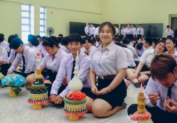 ภาพกิจกรรม  คณะวิทยาศาสตร์และเทคโนโลยี จัดกิจกรรมไหว้ครูคณะวิทยาศาสตร์และเทคโนโลยี ประจำปีการศึกษา 2567