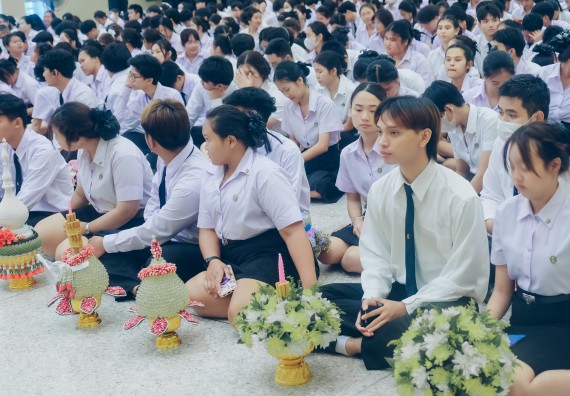 ภาพกิจกรรม  คณะวิทยาศาสตร์และเทคโนโลยี จัดกิจกรรมไหว้ครูคณะวิทยาศาสตร์และเทคโนโลยี ประจำปีการศึกษา 2567