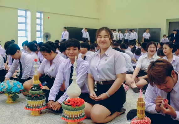 ภาพกิจกรรม  คณะวิทยาศาสตร์และเทคโนโลยี จัดกิจกรรมไหว้ครูคณะวิทยาศาสตร์และเทคโนโลยี ประจำปีการศึกษา 2567