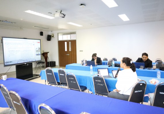 ภาพกิจกรรม  หลักสูตรวิทยาศาสตรบัณฑิต สาขาวิชาคณิตศาสตร์ คณะวิทยาศาสตร์และเทคโนโลยี จัดกิจกรรมตรวจประเมินคุณภาพภายในตามเกณฑ์ AUN-QA หลักสูตรสาขาวิชาคณิตศาสตร์