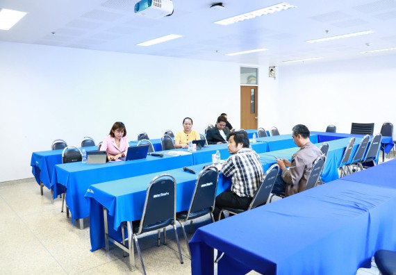 ภาพกิจกรรม  หลักสูตรวิทยาศาสตรบัณฑิต สาขาวิชาคณิตศาสตร์ คณะวิทยาศาสตร์และเทคโนโลยี จัดกิจกรรมตรวจประเมินคุณภาพภายในตามเกณฑ์ AUN-QA หลักสูตรสาขาวิชาคณิตศาสตร์