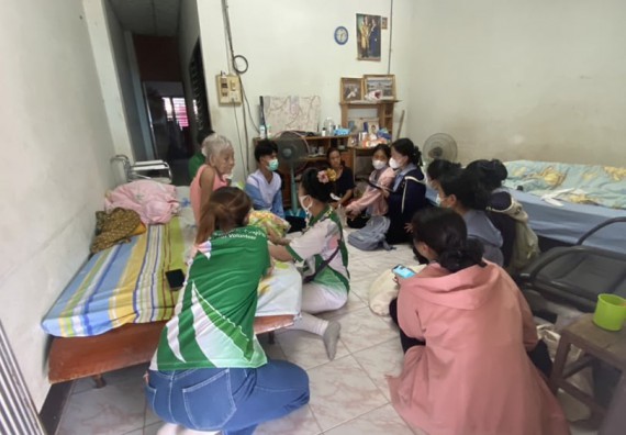 ภาพกิจกรรม  โปรแกรมวิชาสาธารณสุขศาสตร์ คณะวิทยาศาสตร์และเทคโนโลยี จัดกิจกรรมการอบรมเชิงปฏิบัติการ ท่ากายบริหารสาหรับผู้ป่วยติดเตียง