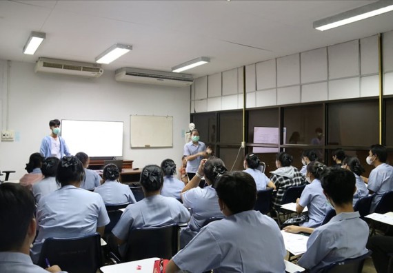 ภาพกิจกรรม  โปรแกรมวิชาสาธารณสุขศาสตร์ คณะวิทยาศาสตร์และเทคโนโลยี จัดกิจกรรมการอบรมเชิงปฏิบัติการ ท่ากายบริหารสาหรับผู้ป่วยติดเตียง