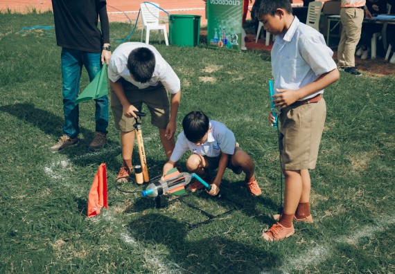 ภาพกิจกรรม  คณะวิทยาศาสตร์และเทคโนโลยี การแข่งขันจรวดขวดน้ำ งานสัปดาห์วิทยาศาสตร์แห่งชาติ ส่วนภูมิภาค ประจำปี 2567