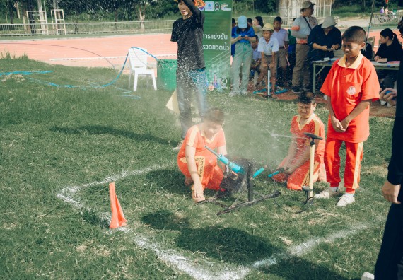 ภาพกิจกรรม  คณะวิทยาศาสตร์และเทคโนโลยี การแข่งขันจรวดขวดน้ำ งานสัปดาห์วิทยาศาสตร์แห่งชาติ ส่วนภูมิภาค ประจำปี 2567