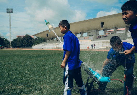 ภาพกิจกรรม  คณะวิทยาศาสตร์และเทคโนโลยี การแข่งขันจรวดขวดน้ำ งานสัปดาห์วิทยาศาสตร์แห่งชาติ ส่วนภูมิภาค ประจำปี 2567