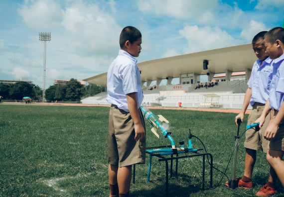 ภาพกิจกรรม  คณะวิทยาศาสตร์และเทคโนโลยี การแข่งขันจรวดขวดน้ำ งานสัปดาห์วิทยาศาสตร์แห่งชาติ ส่วนภูมิภาค ประจำปี 2567