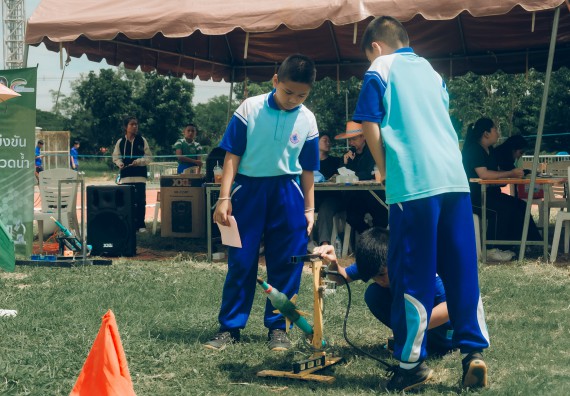 ภาพกิจกรรม  คณะวิทยาศาสตร์และเทคโนโลยี การแข่งขันจรวดขวดน้ำ งานสัปดาห์วิทยาศาสตร์แห่งชาติ ส่วนภูมิภาค ประจำปี 2567