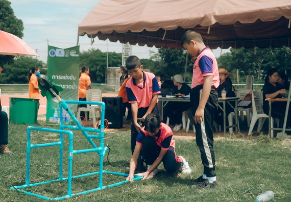 ภาพกิจกรรม  คณะวิทยาศาสตร์และเทคโนโลยี การแข่งขันจรวดขวดน้ำ งานสัปดาห์วิทยาศาสตร์แห่งชาติ ส่วนภูมิภาค ประจำปี 2567